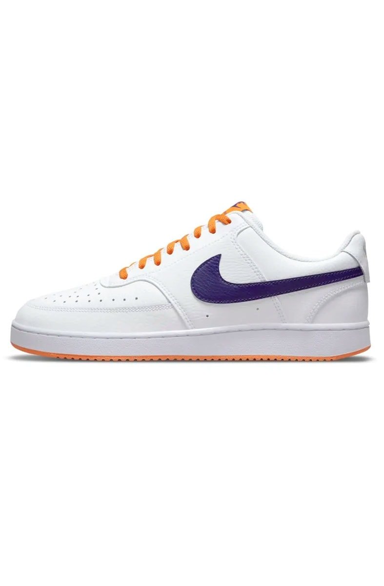 Tênis Nike Court Vision Low NBA Masculino Branco/Laranja - NewSkull