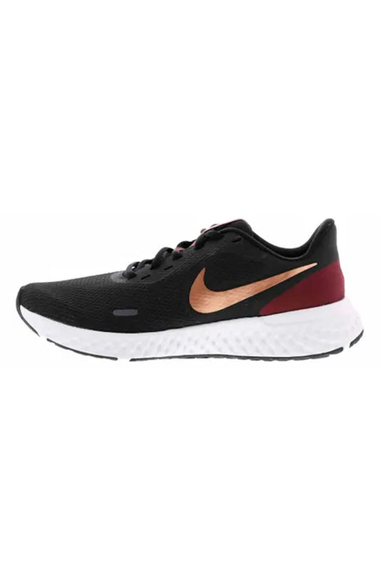 Tênis NIKE Revolution 5 Feminino Preto/Dourado - NewSkull