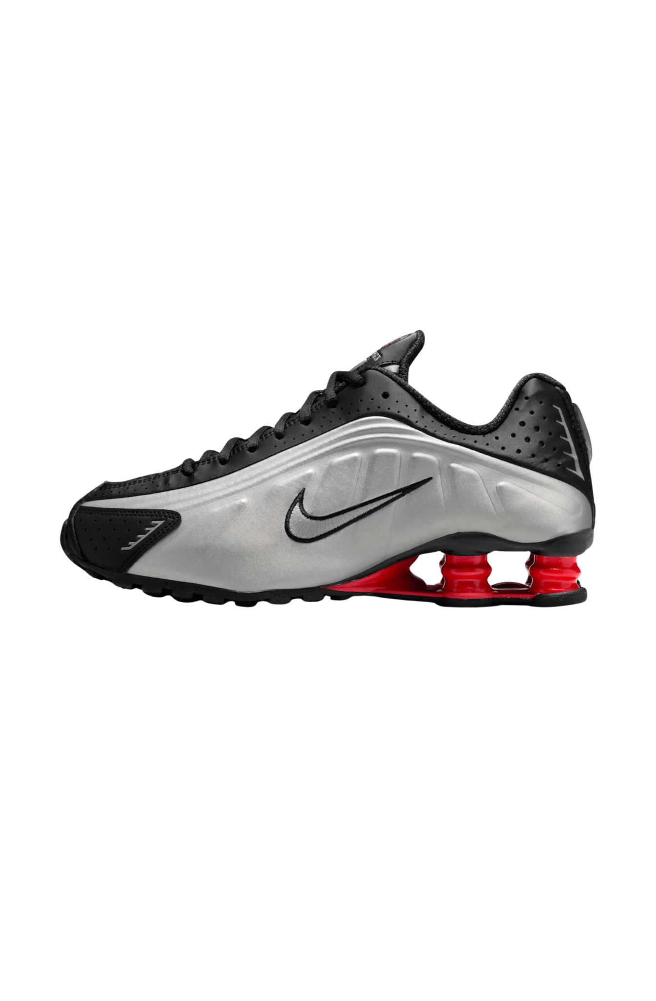 Tênis Nike Shox R4 Feminino Black Metallic Silver Preto/Prata