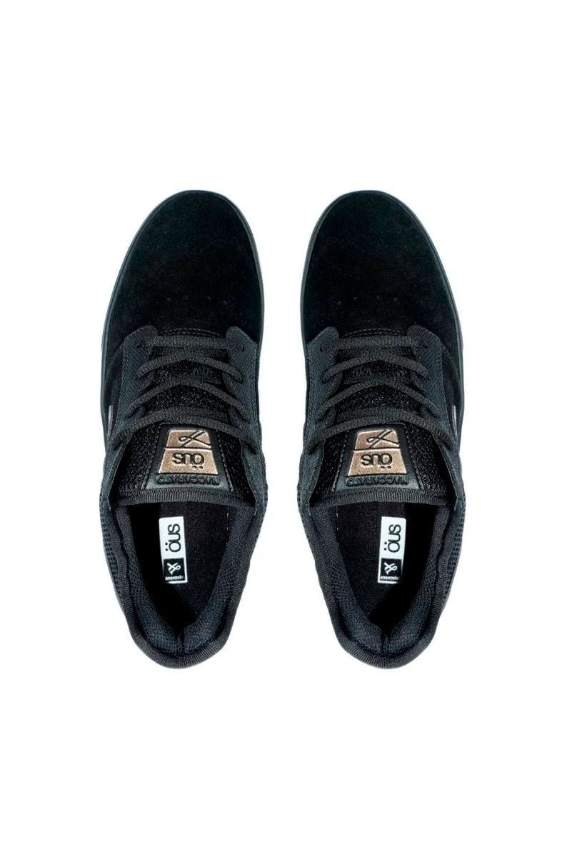 Tênis OUS Naccarato Essencial Preto/Dourado - NewSkull