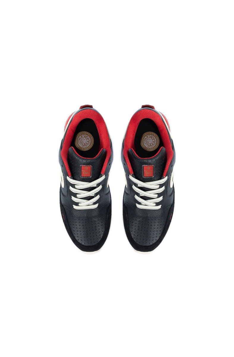 Tênis OUS Phibo 1123 Moyo Imperial Preto/Bege/vermelho - NewSkull