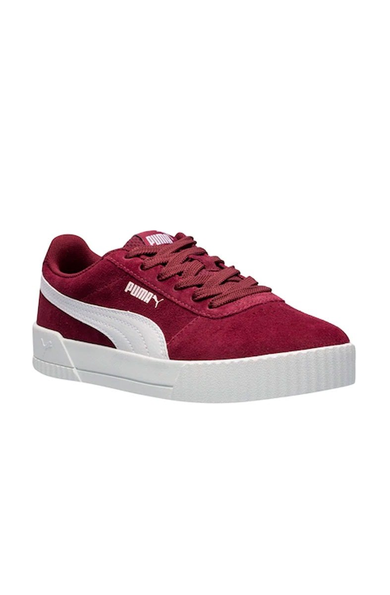 Tênis Puma Carina BDP Feminino Bordo/Branco - NewSkull