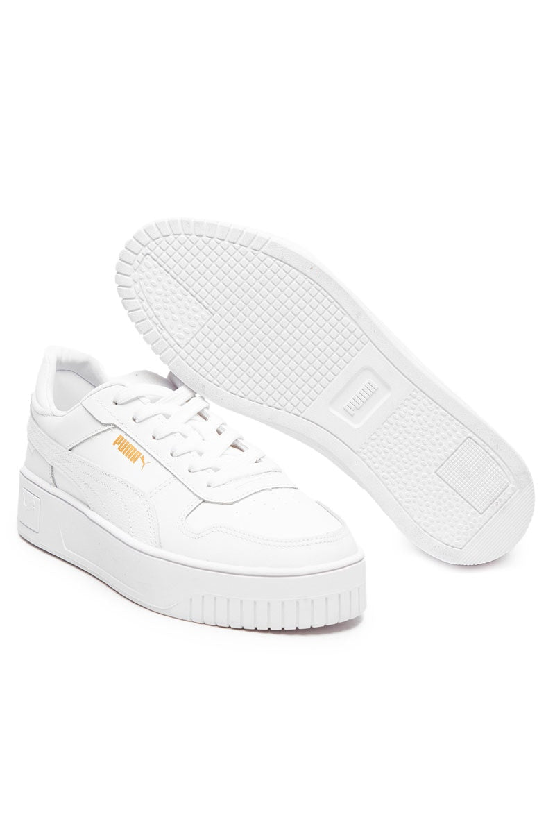 Tênis Puma Carina Street BDP Feminino Branco/Dourado - NewSkull