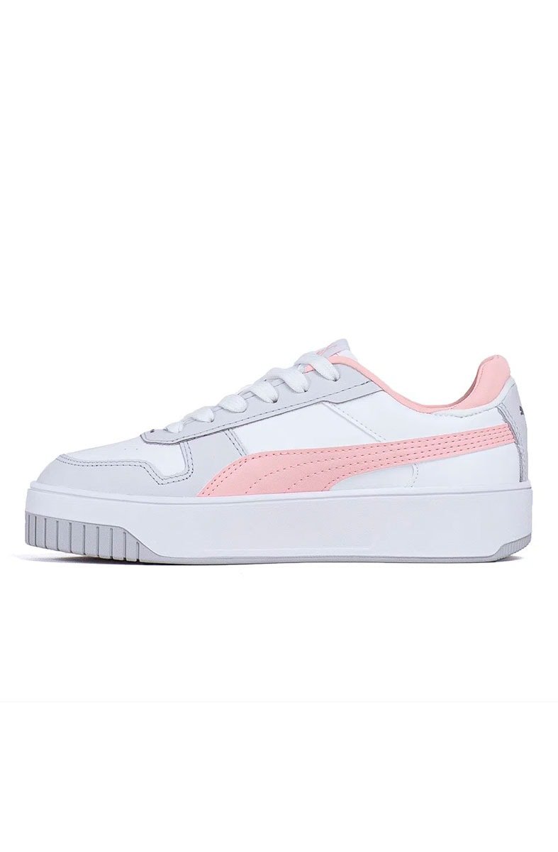 Tênis Puma Carina Street BDP Feminino Branco/Rose/Cinza - NewSkull