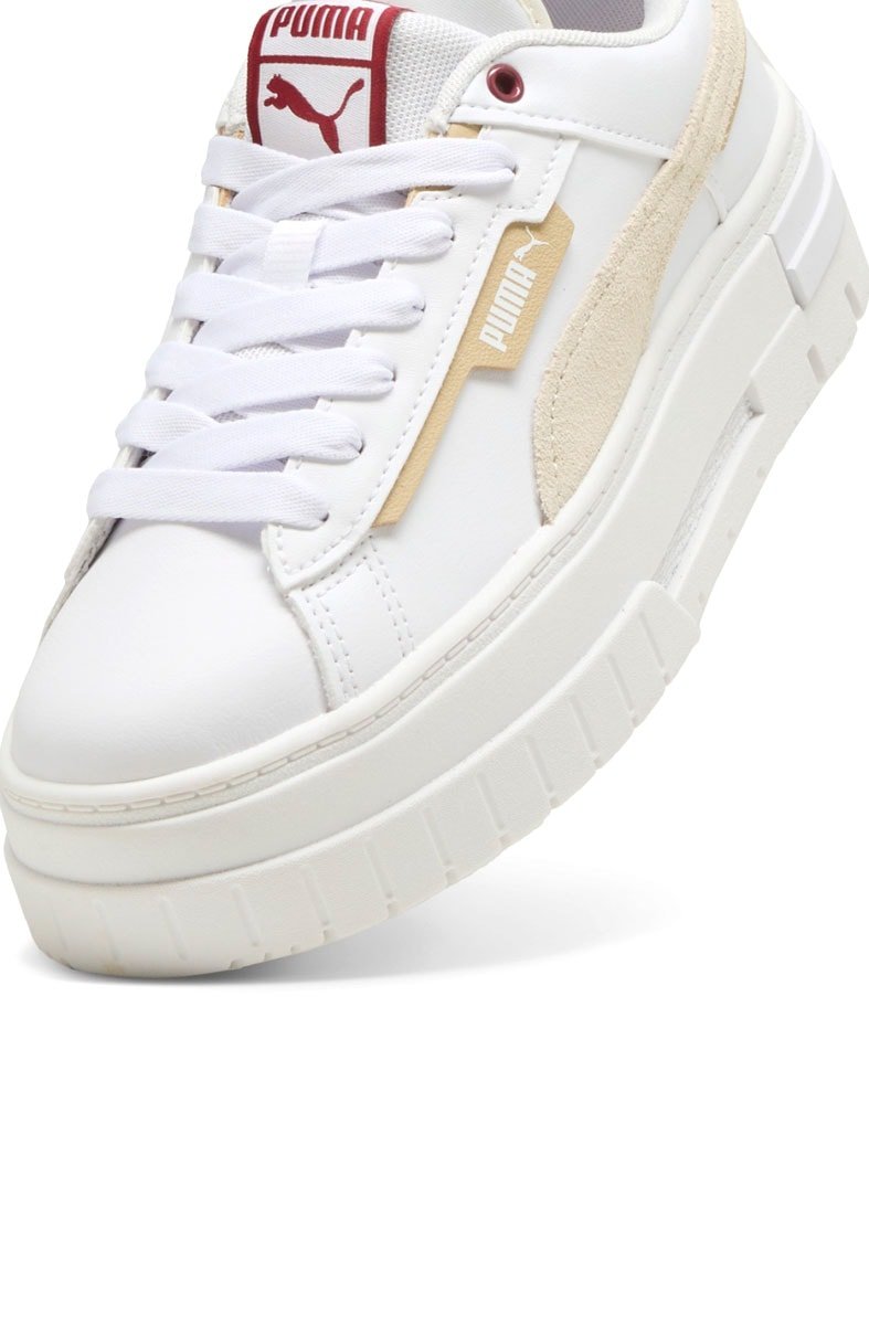 Tênis Puma Mayze Crashed Feminino Branco/Bordo 392495 - 10 - NewSkull