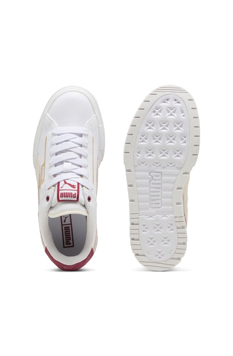 Tênis Puma Mayze Crashed Feminino Branco/Bordo 392495 - 10 - NewSkull