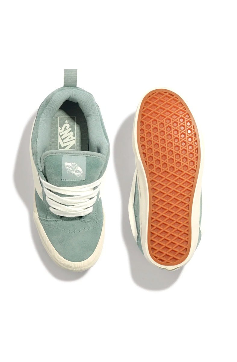 Tênis Vans Knu Skool Pig Suede Puritan Gray Cinza/Branco V1002002760041 - NewSkull