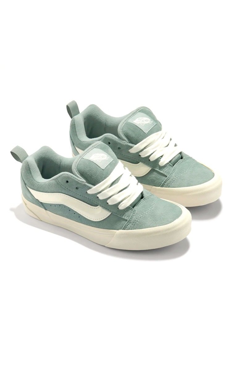 Tênis Vans Knu Skool Pig Suede Puritan Gray Cinza/Branco V1002002760041 - NewSkull