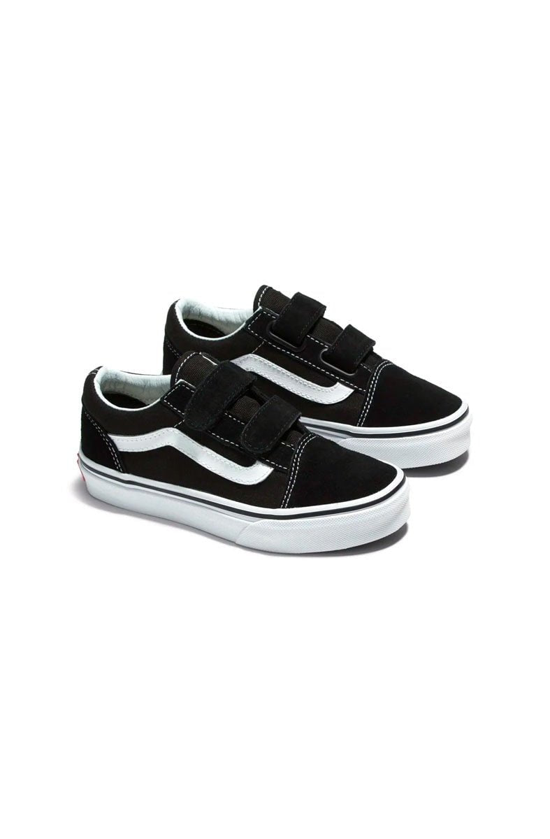 Tênis Vans Old Skool Infantil Velcro Preto/Branco V1001100190001 - NewSkull