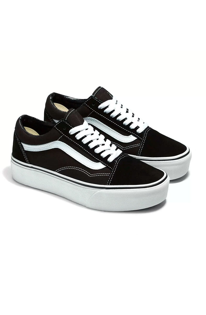Tênis Vans Old Skool Plataforma Preto/Branco V1002001070011 - NewSkull
