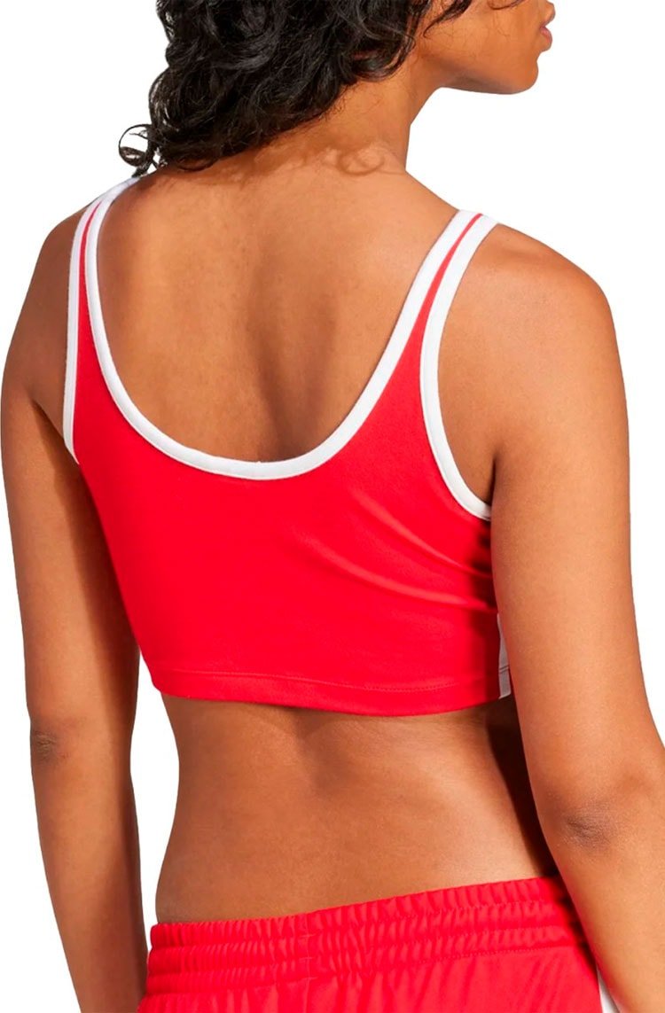 Top Adidas Adicolor 3 - stripes Vermelho/Branco - NewSkull