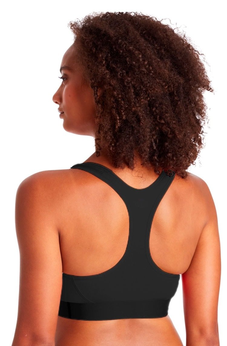 Top Champion Suporte Cotton Feminino Script Logo Ink Preto/Branco - NewSkull