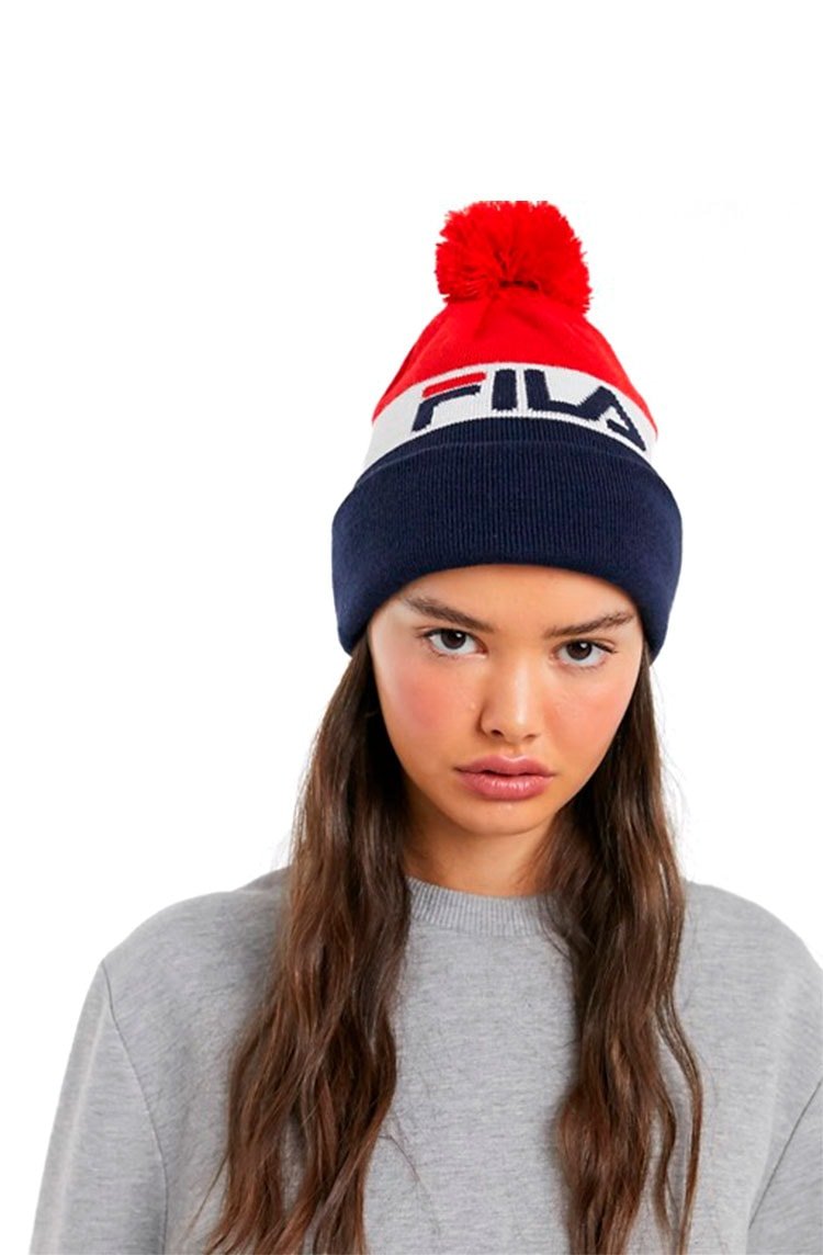 Touca Gorro Fila Kato Vermelha/Branca/Azul - NewSkull