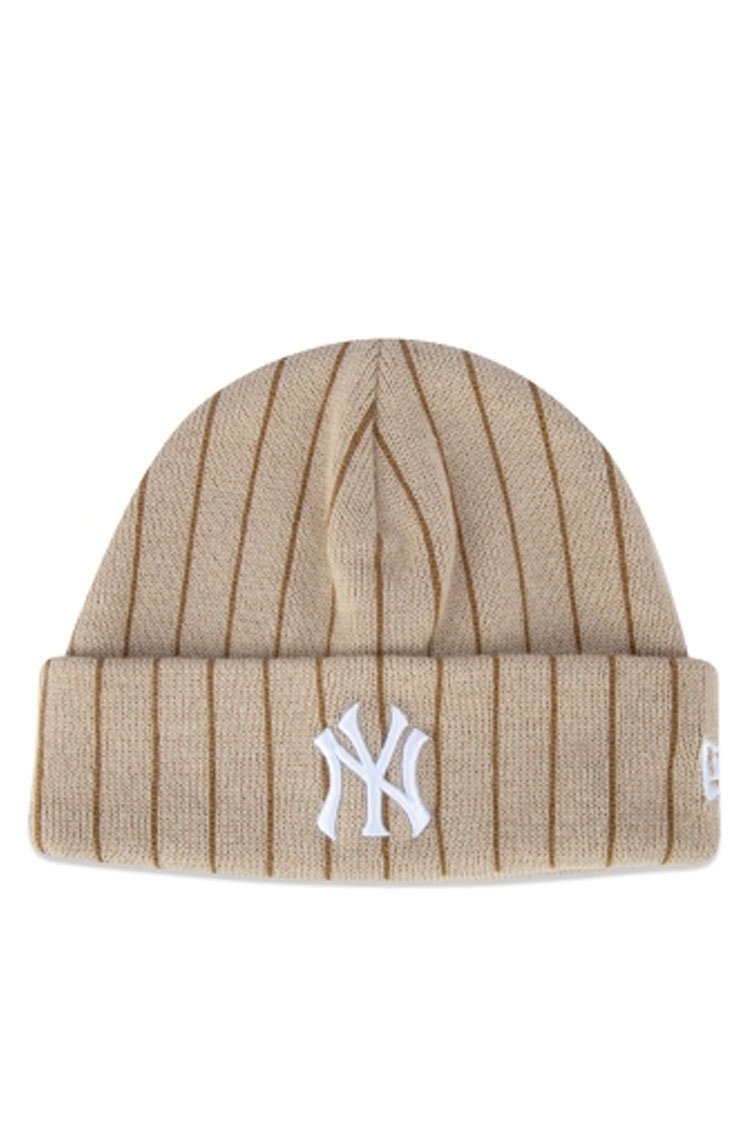 Touca Gorro New Era New York Yankees Feminino Marrom/Branco - NewSkull