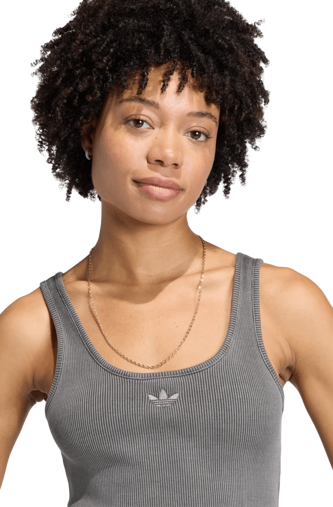 Vestido Adidas Essentials Rib Tank Maxi Dress Washed Cinza - NewSkull