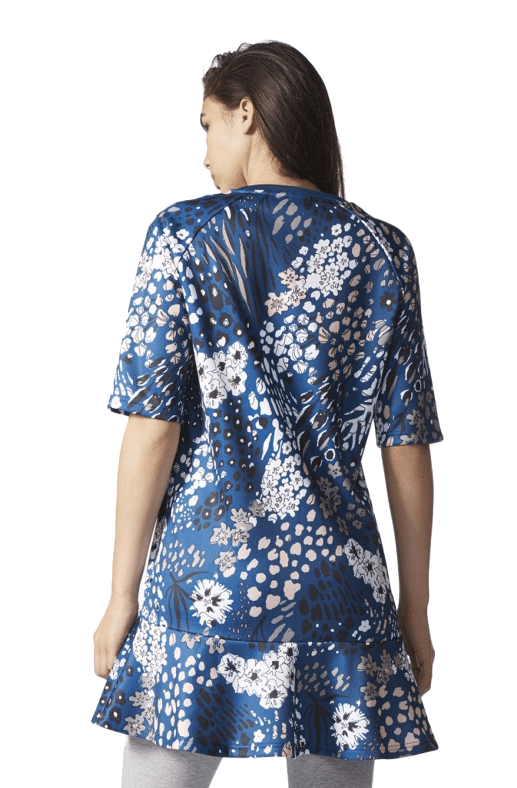 Vestido Adidas Floral Feminino Azul - NewSkull