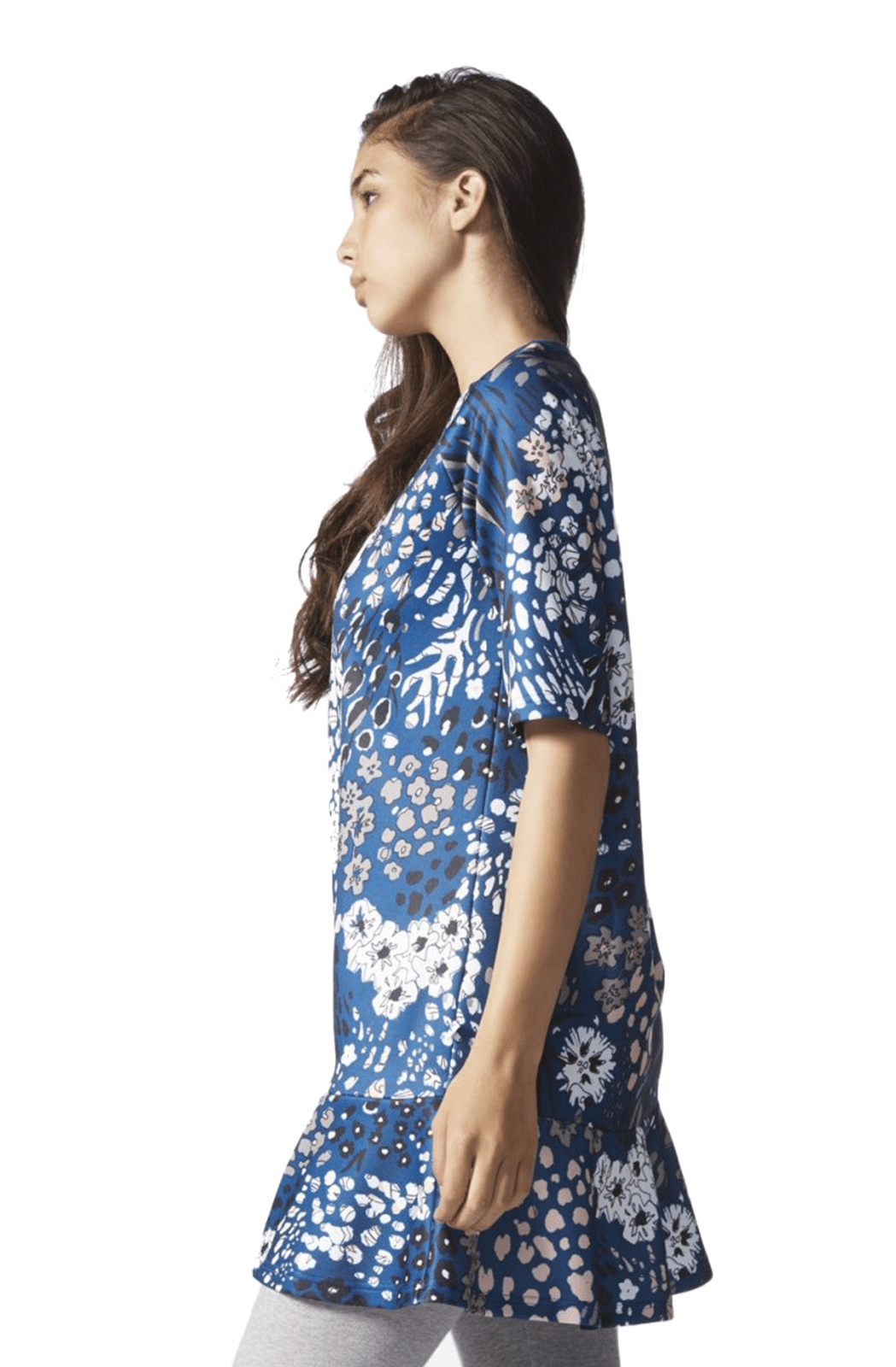 Vestido Adidas Floral Feminino Azul - NewSkull