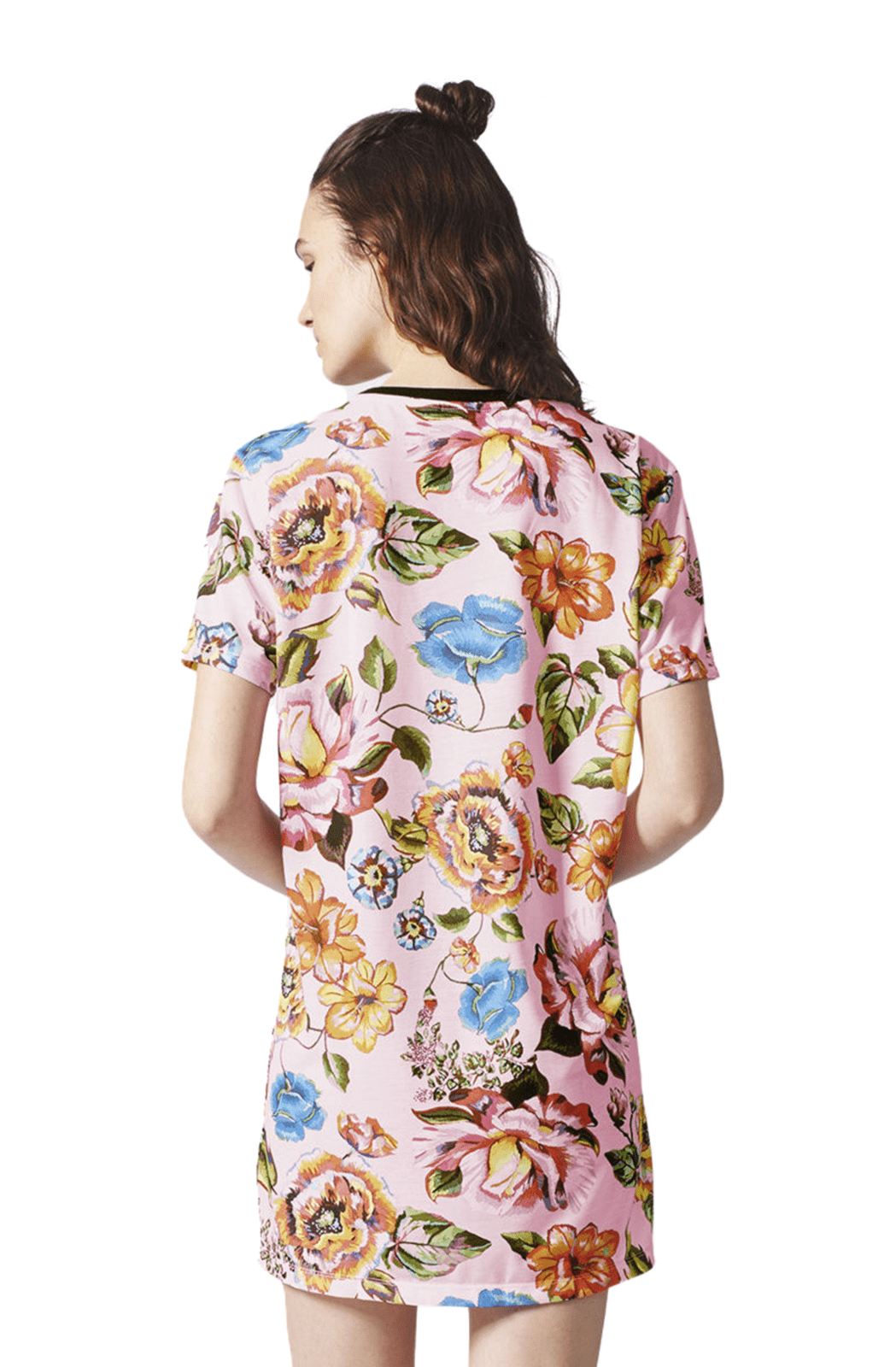 Vestido Adidas Floral L Feminino Rosa - NewSkull