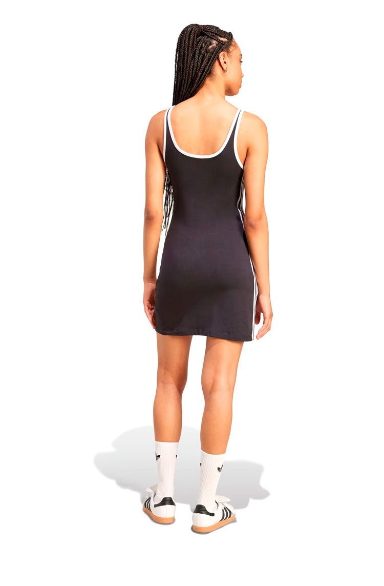 Vestido Adidas Regata 3 - stripes Mini Preto/Branco - NewSkull