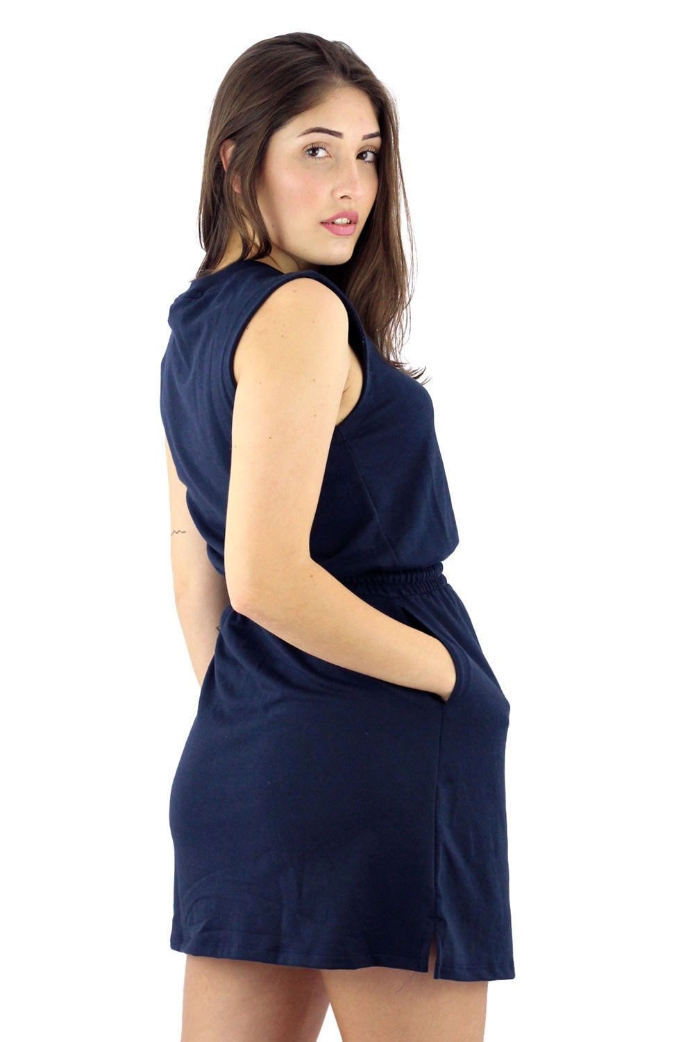 Vestido FILA FBox Letter Feminino Azul - NewSkull