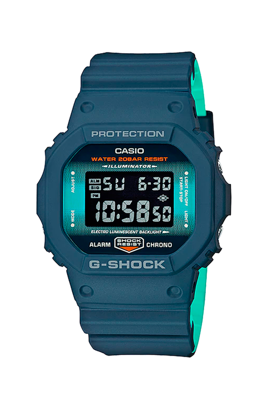 Relógio Casio G-Shock Azul/Verde DW-5600CC-2DR