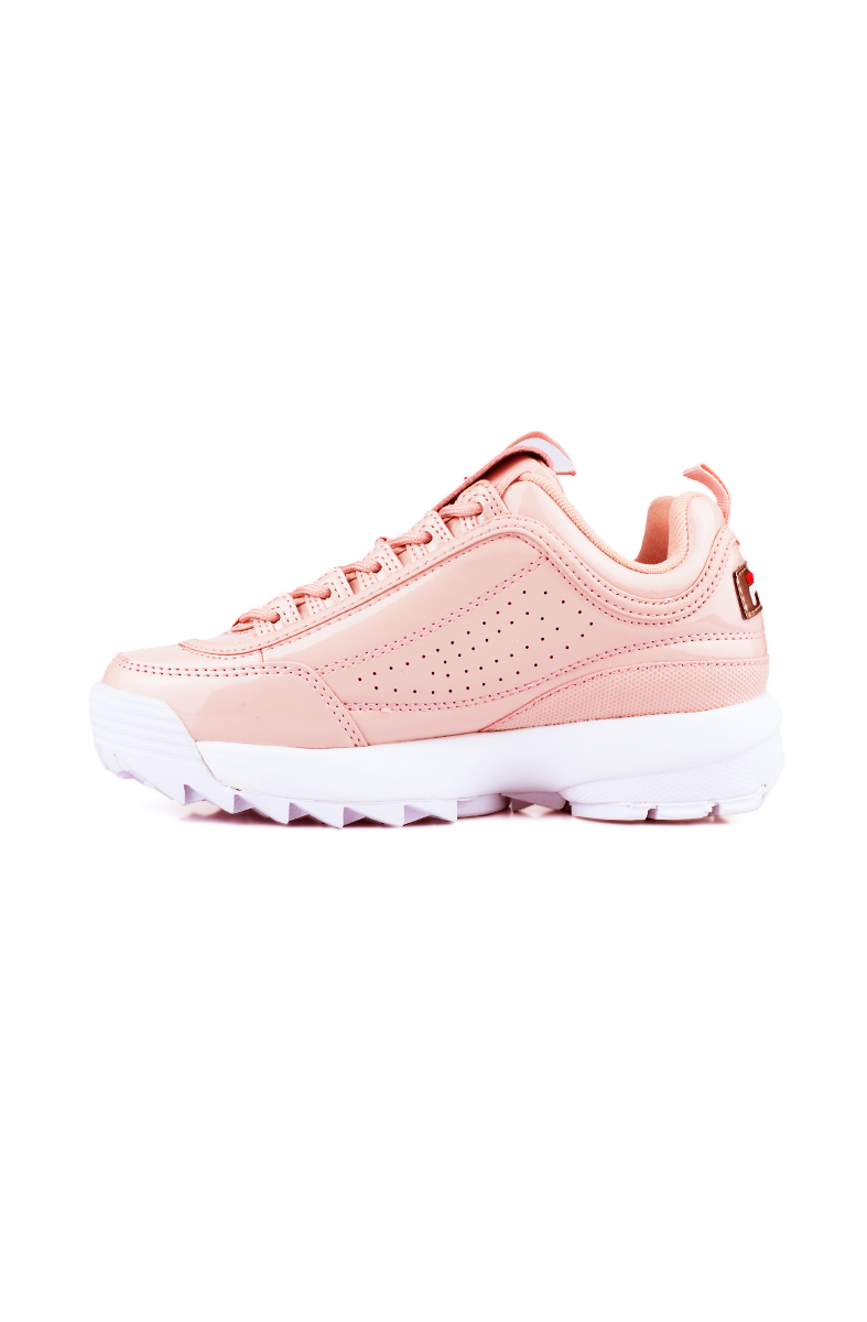 TÊNIS FILA DISRUPTOR 2 PATENT LEATHER FEMININO ROSA