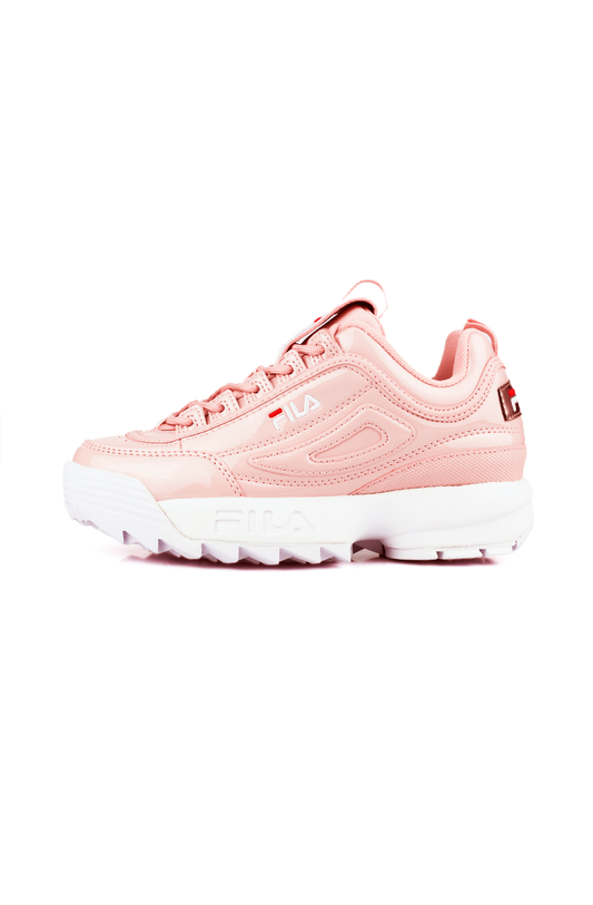 TÊNIS FILA DISRUPTOR 2 PATENT LEATHER FEMININO ROSA