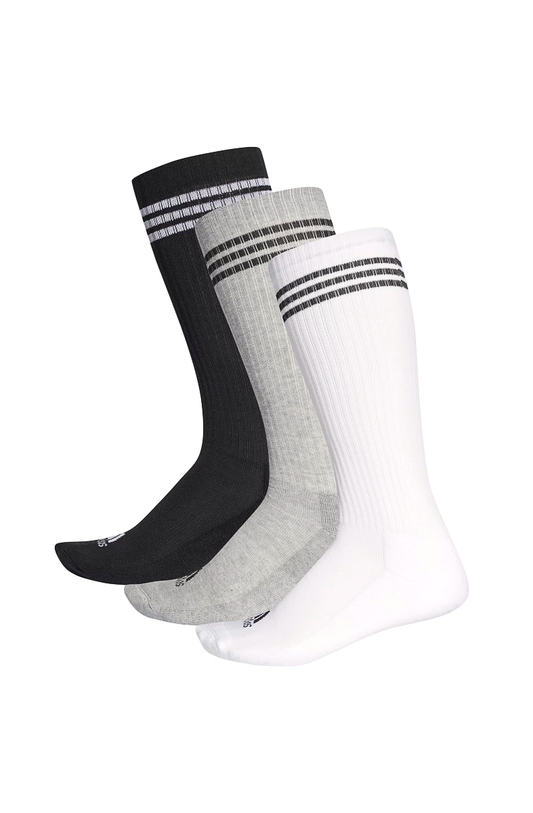 MEIA ADIDAS CANO ALTO 3 STRIPES 3 PARES