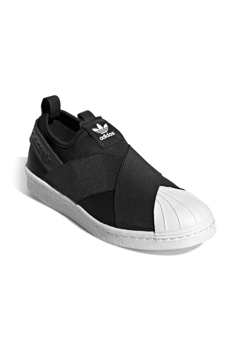 Tênis Adidas Superstar Slip On Feminino Preto/Branco