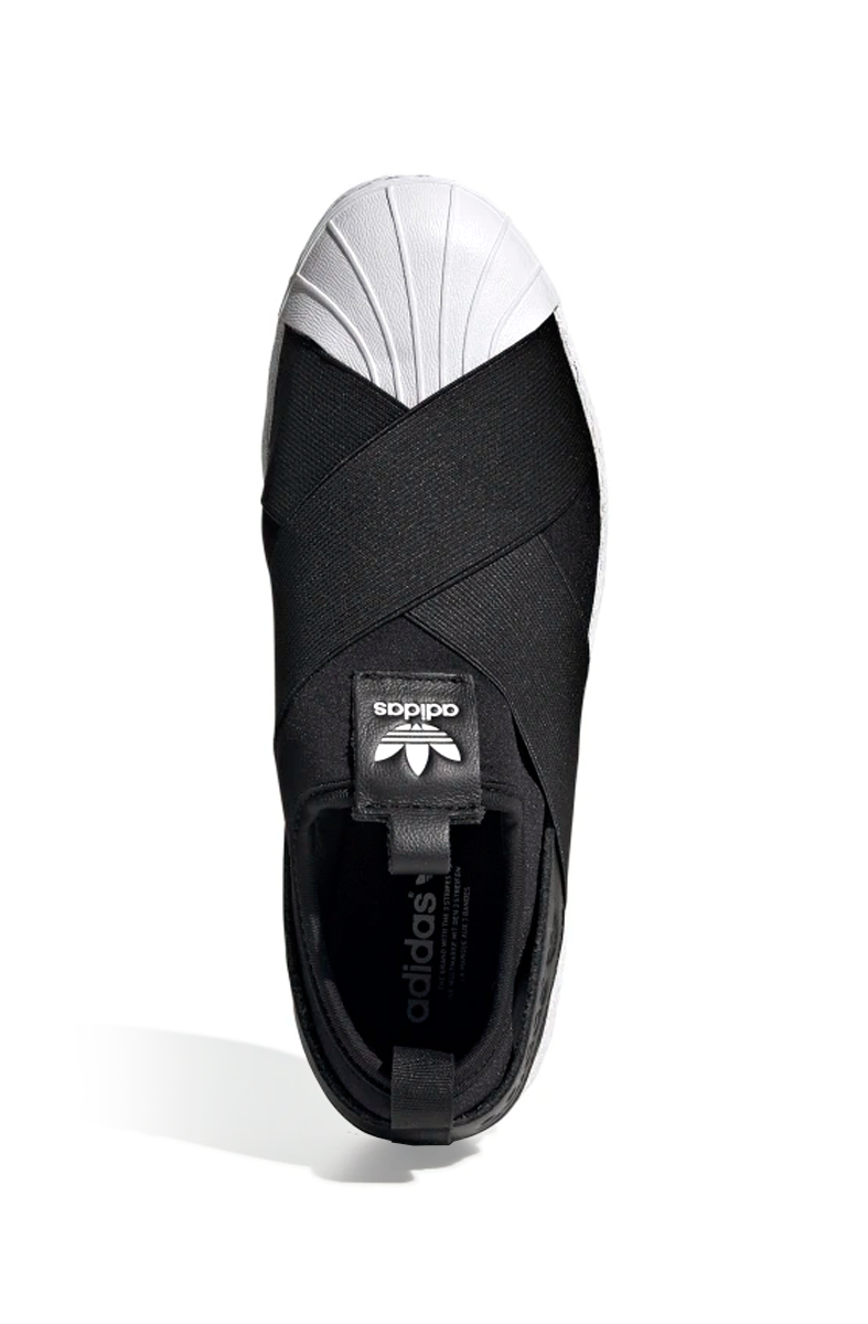 Tênis Adidas Superstar Slip On Feminino Preto/Branco