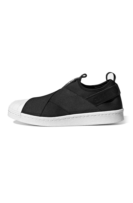 Tênis Adidas Superstar Slip On Feminino Preto/Branco