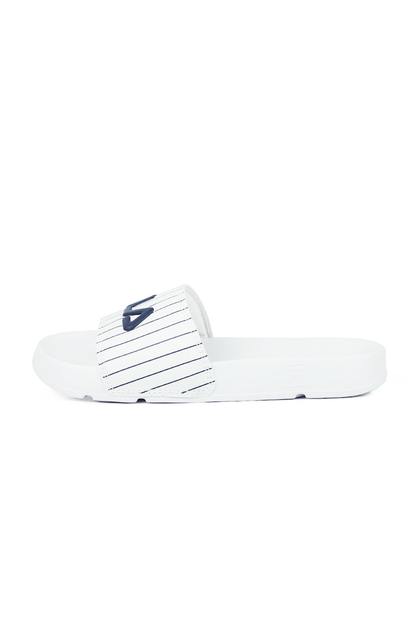 Chinelo Fila Slider Drifter Stripes Feminino Branco
