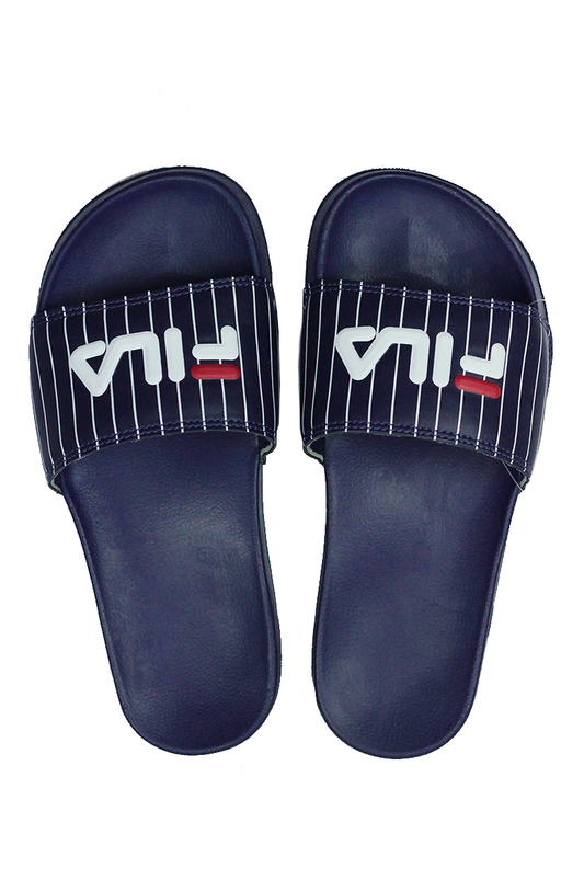 Chinelo Fila Slider Drifter Stripes Masculino Azul