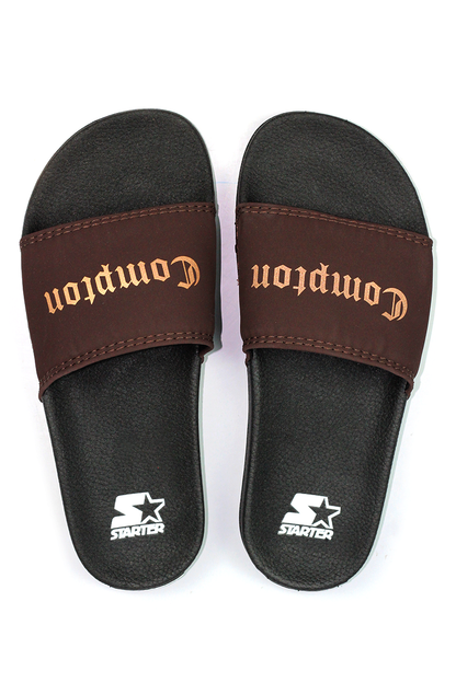Chinelo Slider Starter Compton Marrom