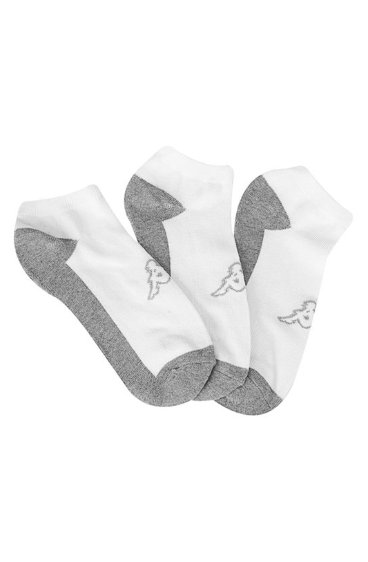 Kit 3 Meias Kappa Show White 17 Branco
