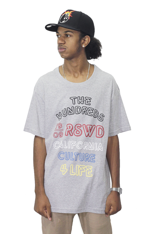 Camiseta The Hundreds Neon Cinza