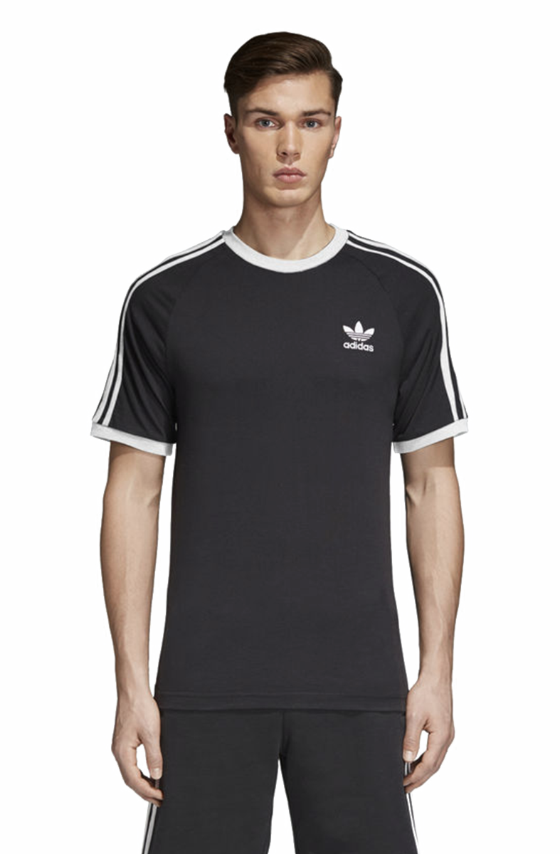 Camiseta Adidas 3-Stripes Preta/Branca