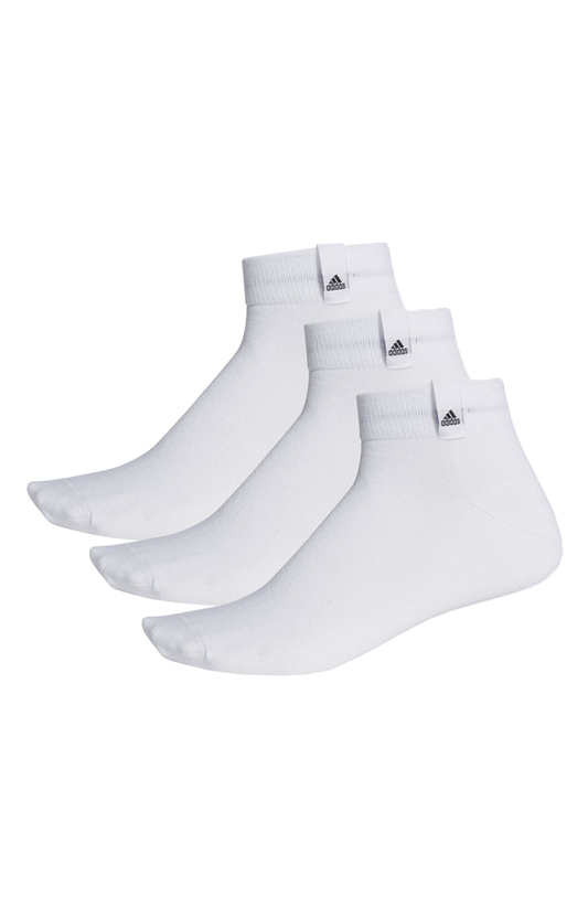 Meia Adidas Label Ankle Low Thin 3 Pares Branco