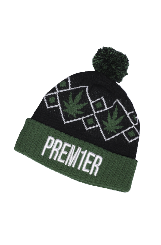 Touca Gorro Premier Weed Preta