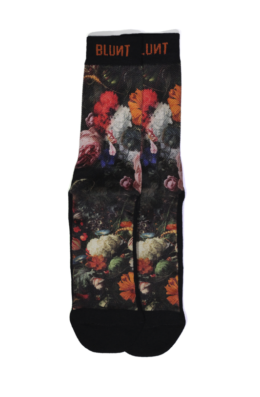 Meia Blunt Dark Floral