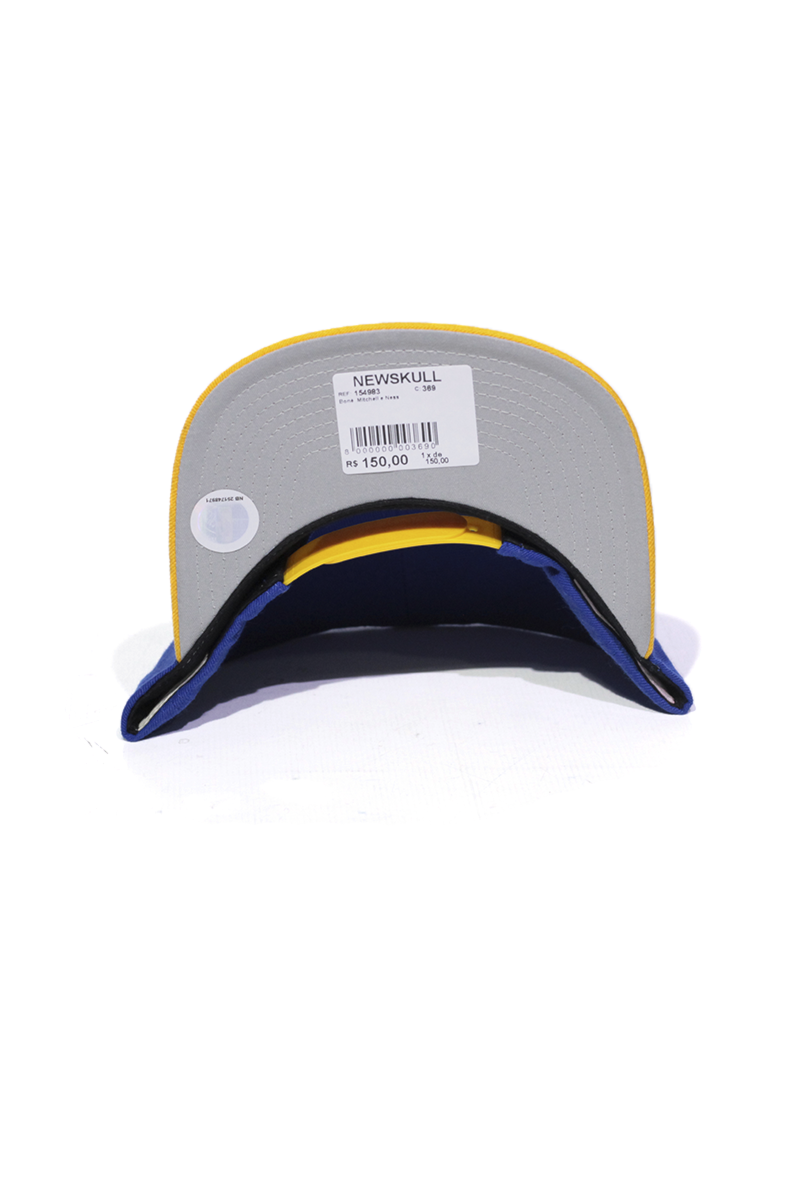 Boné Mitchell and Ness Golden State Warriors Logo Snapback Azul