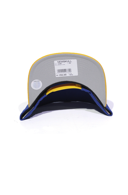 Boné Mitchell and Ness Golden State Warriors Logo Snapback Azul