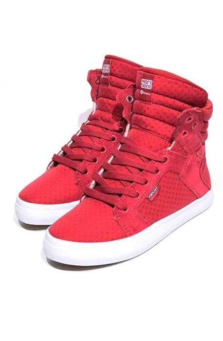 Tênis Mary Jane Link Mesh Trama Vermelho