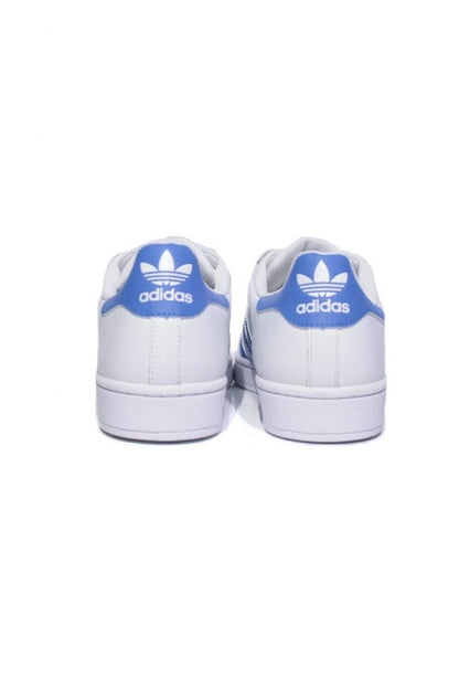 Tênis Adidas Superstar Foundation Branco com Azul