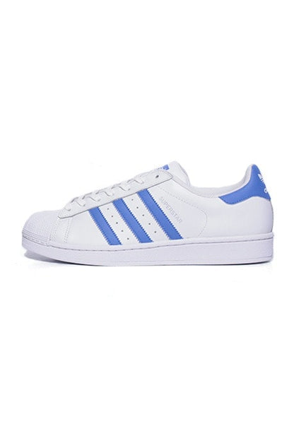 Tênis Adidas Superstar Foundation Branco com Azul