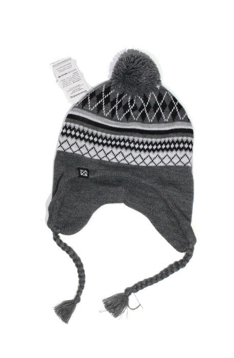 Touca Gorro Peruana Hashskatetag Cinza