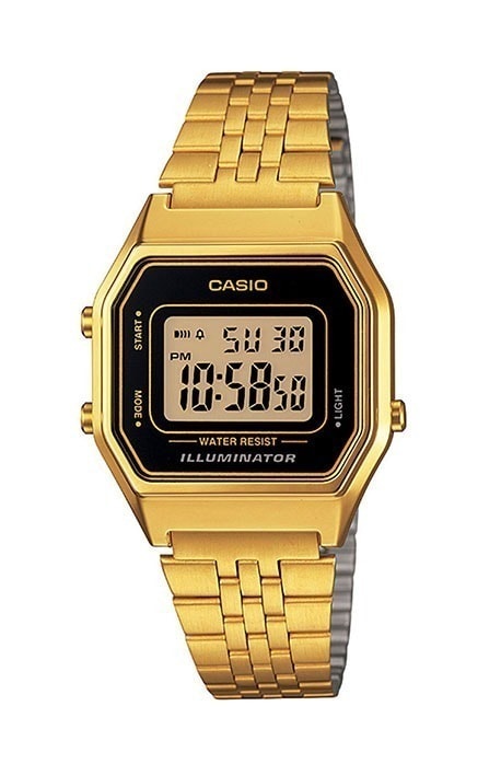 Relógio Casio Vintage Dourado LA680WGA-1DF