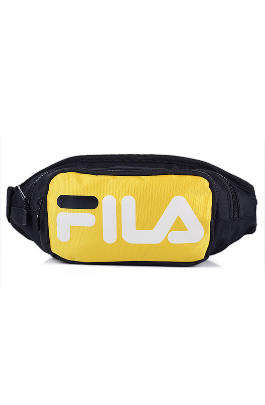 POCHETE FILA LETTER LOGO PRETA/AMARELA