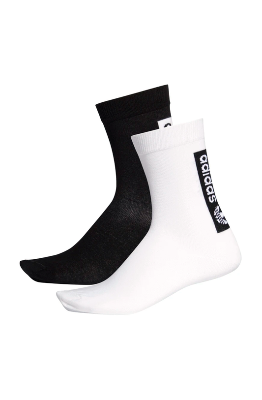 Meia Adidas Crew Socks 2 Pares Preto/Branco
