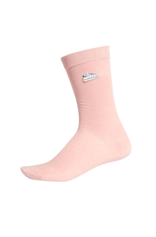 Meia Adidas Stan Smith Cano Alto Rosa